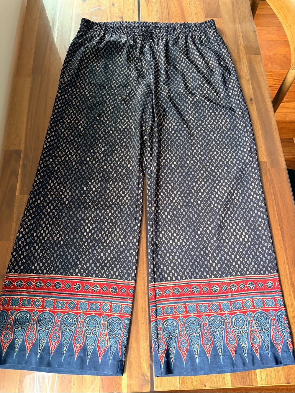 Silk palazzo pants